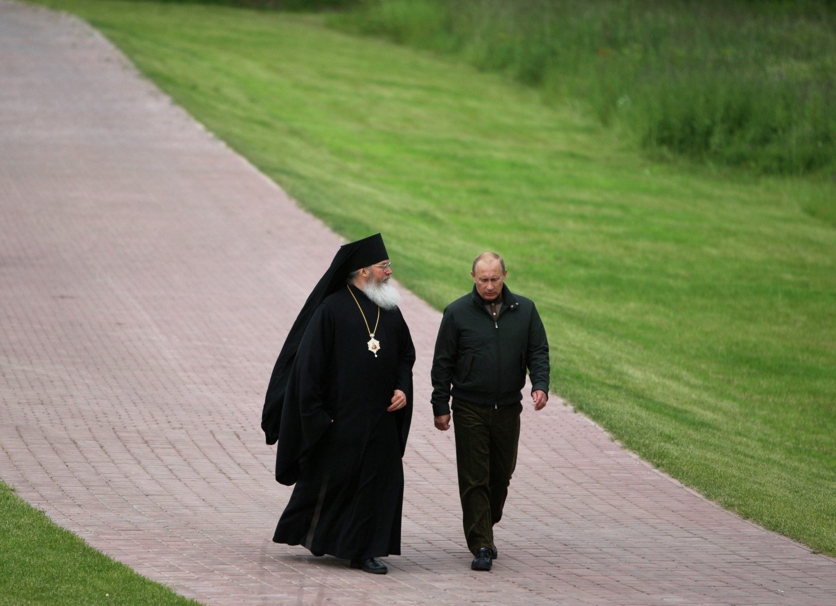 Путин Владимир Владимирович в Валаамском монастыре